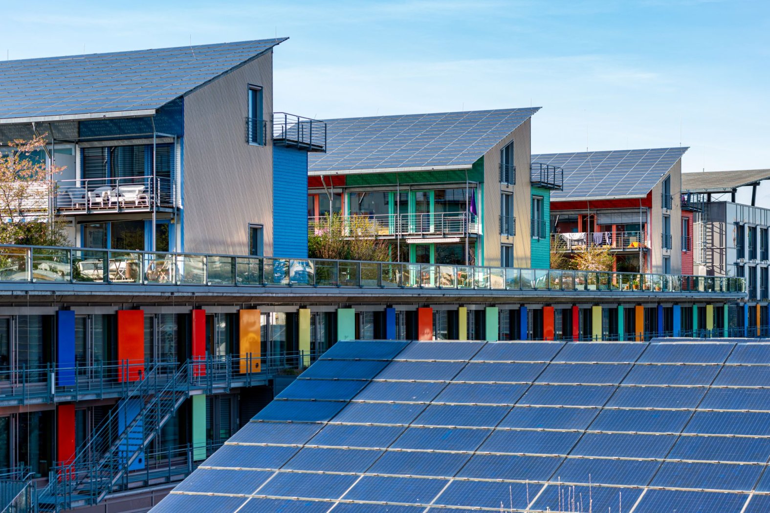 Solar roofes in Freiburg, Germany